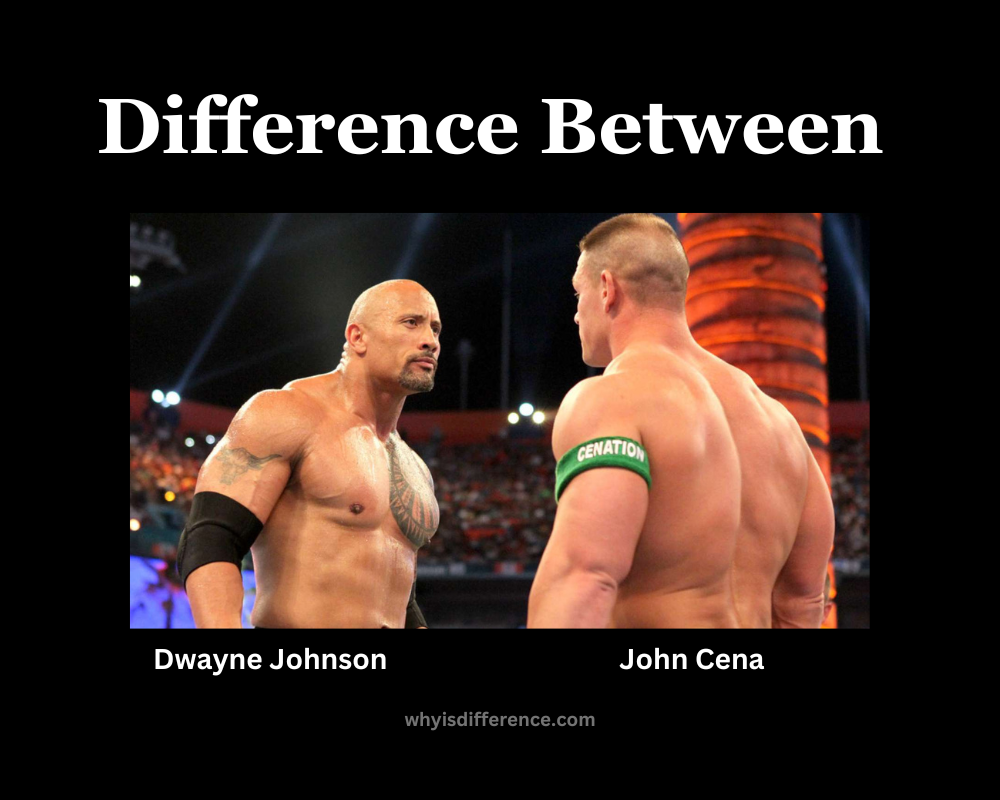 Difference Between Dwayne Johnson and John Cena