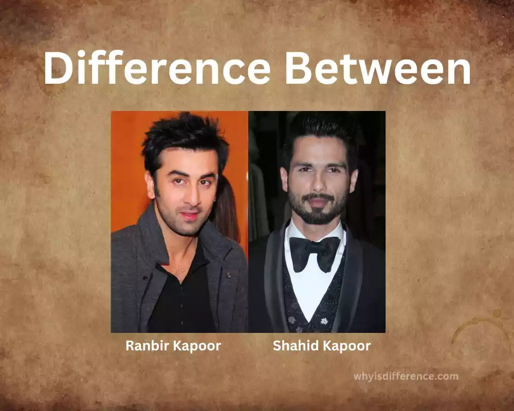 Difference Between Ranbir Kapoor and Shahid Kapoor