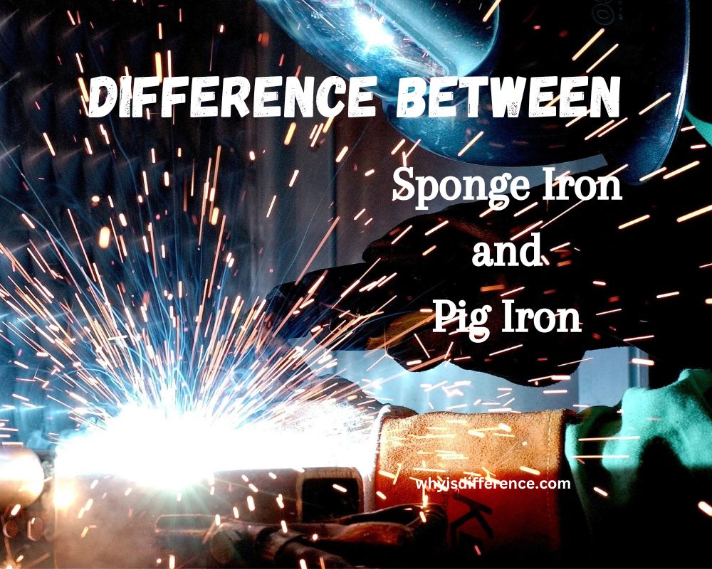 Difference Between Sponge Iron and Pig Iron