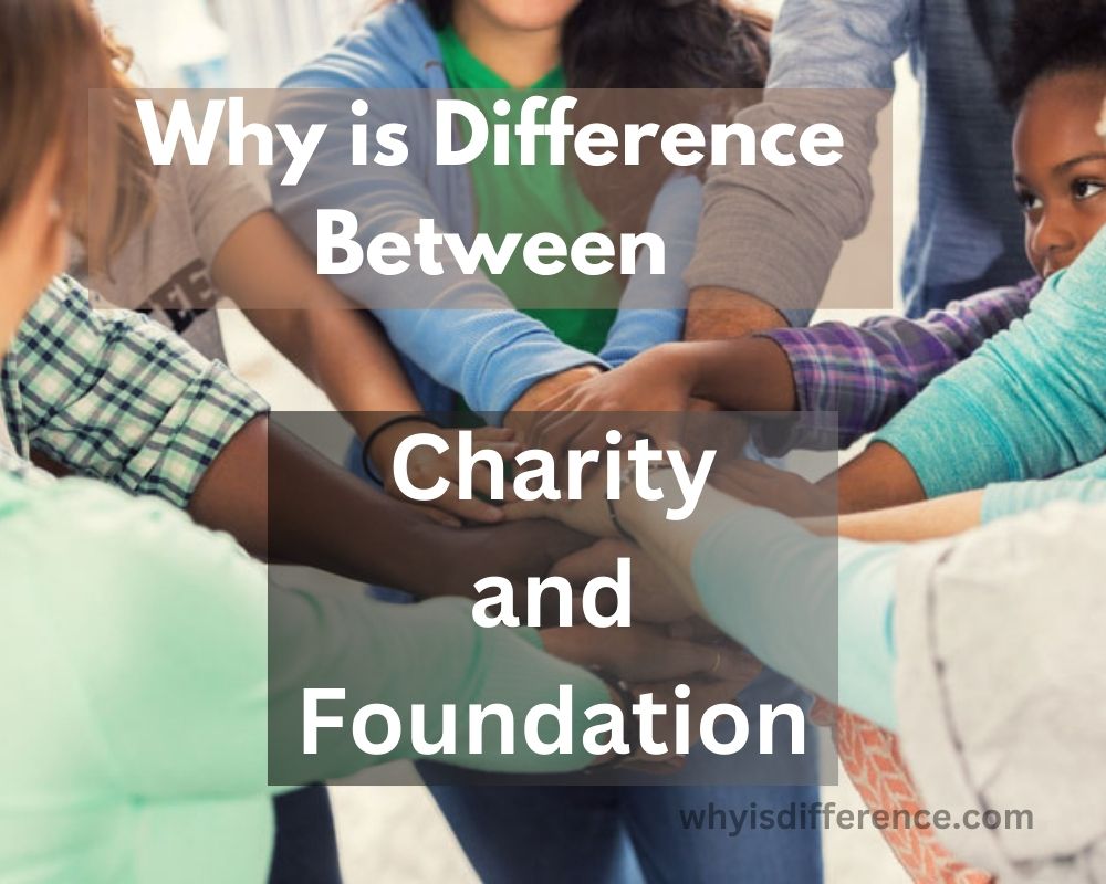 Why is Difference Between Charity and Foundation