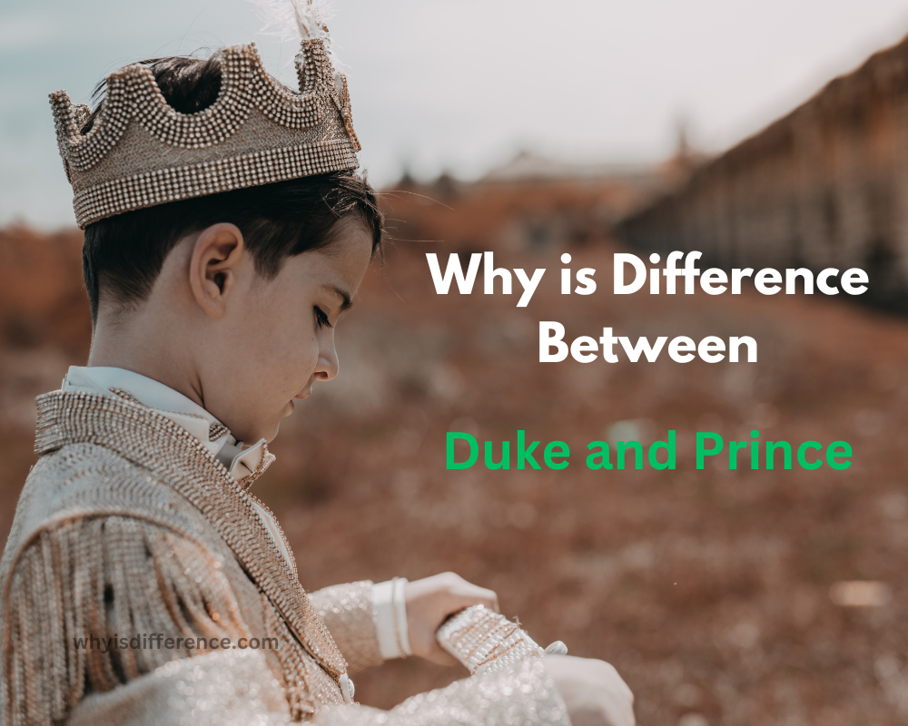 Why is Difference Between Duke and Prince