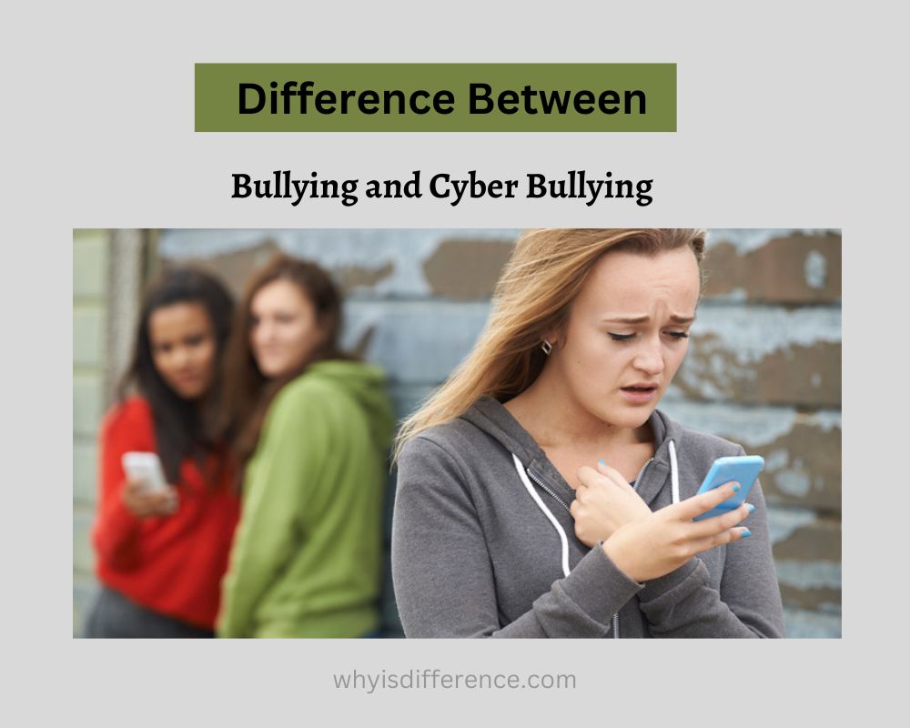 Difference Between Bullying and Cyber Bullying