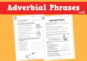 adverbial phrase